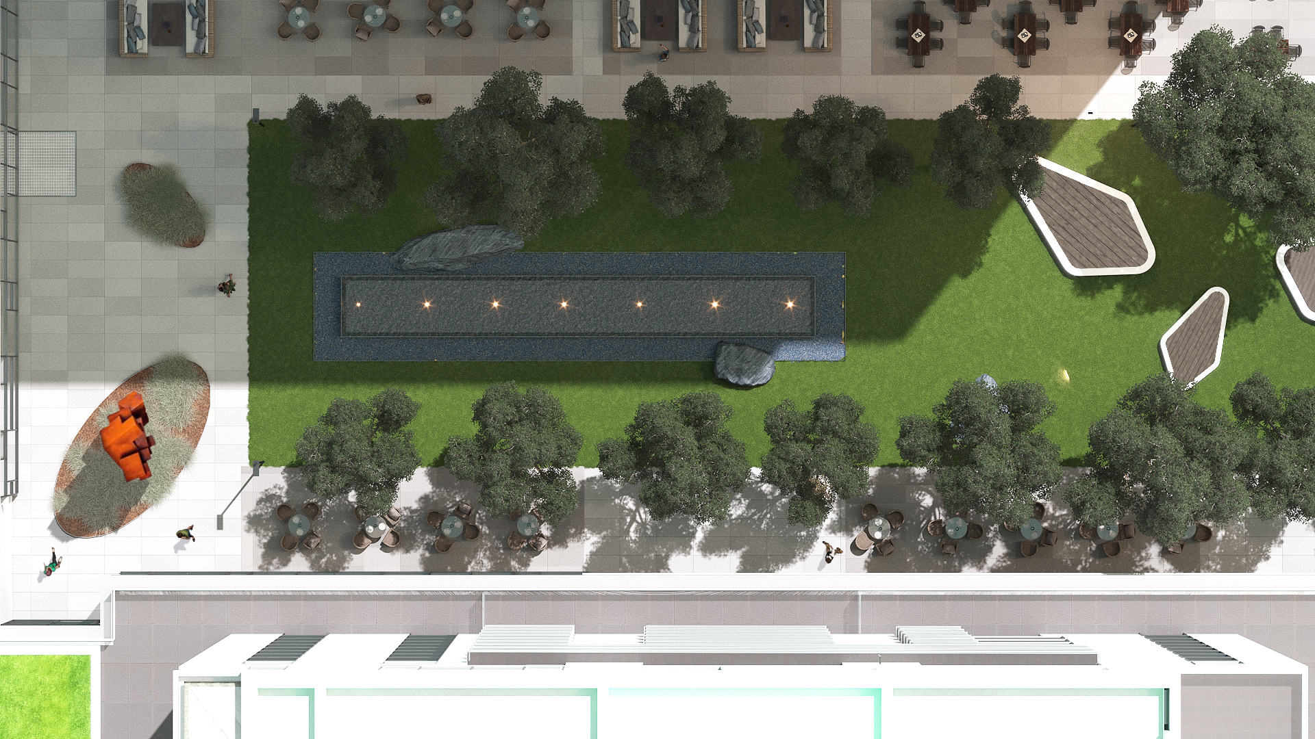 one cotroceni park concept minor plaza